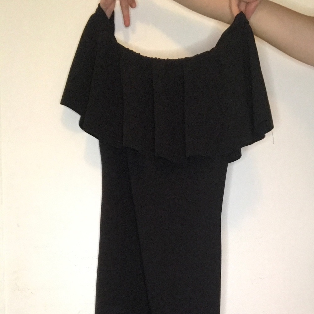Almost famous US large black off shoulder dress.